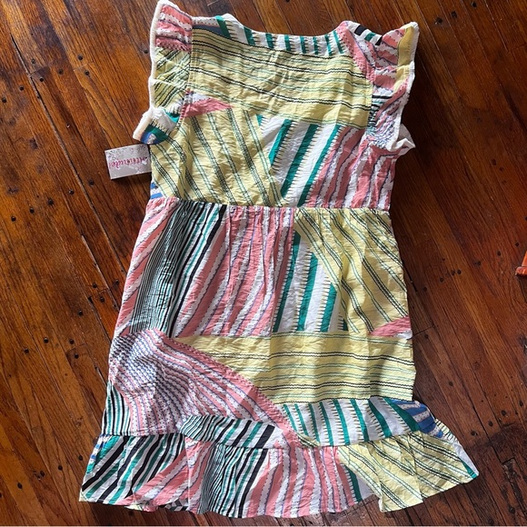 NWT size Med Adorable patchwork style sundress fully lined soft fringe detail - Picture 3 of 11